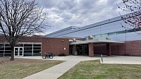 Nort East Middle School. Brick and metal single level building